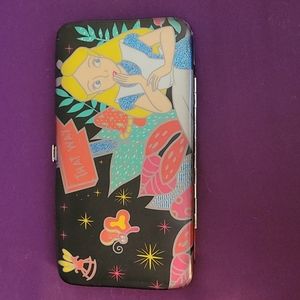 RARE Patent Sparkly Alice in Wonderland Wallet